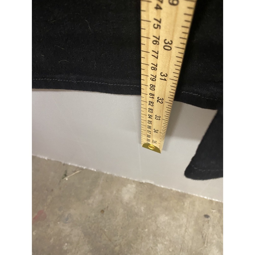 Levi Strauss Signature Jeans Womens 26L 38x34 Black Denim High Rise Straight Leg - Picture 14 of 15